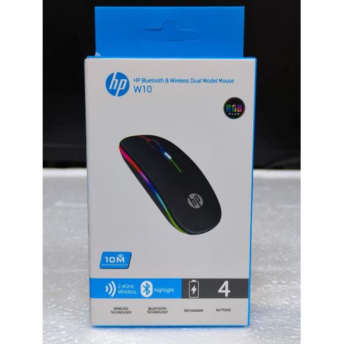 HP W10 Rechargeable 2.4G + Bluetooth Wireless Mouse